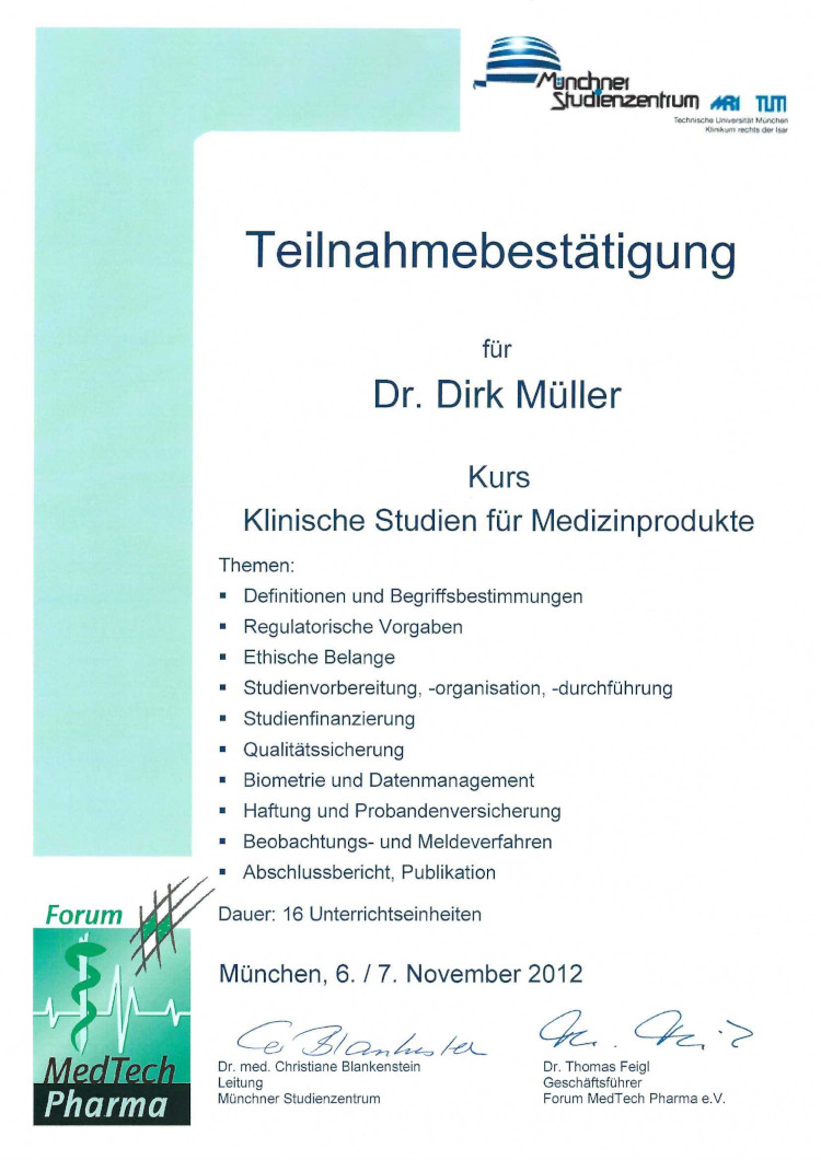 Klinische Studien 2012