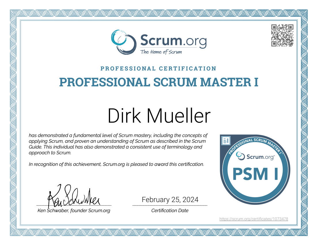 Professional Scrum Master I
